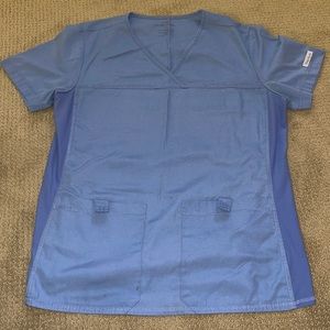 Blue medium scrub shirt
